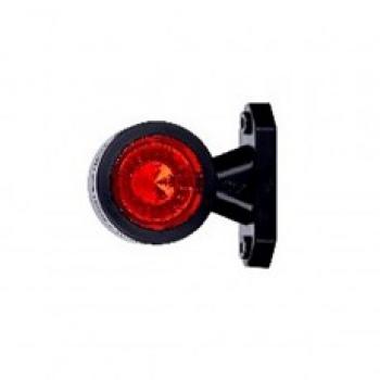 Begrenzungsleuchte, rot/weiß, LED 12/14 Volt, universal, 1 Stk.