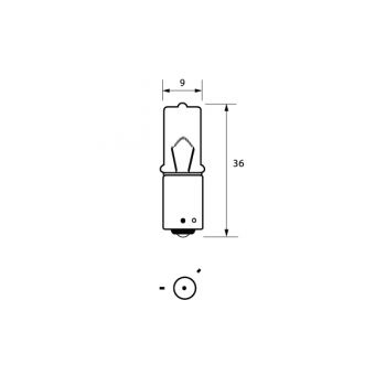 Bulb 24V 21W BAY9S OSP HALOGEN  Pk1