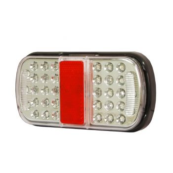 Heckleuchte komplett, LED 12/24 Volt, 1 Stk.