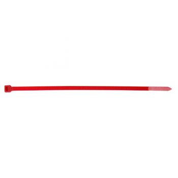 Kabelbinder, Nylon rot, 200 mm x 4,8 mm, 100 Stk.