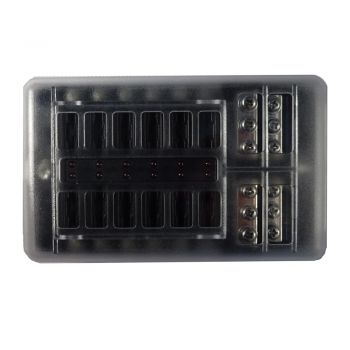 LED Fuse Box + Bus Bar 12 Way Bg1