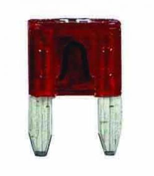 Mini-Flachsicherung, rot, 10 A, 10 Stk.