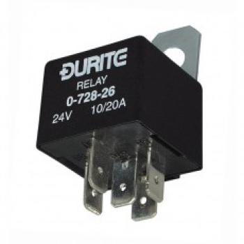 Mini-Umschaltrelais, 24 V, 10/20 A, mit Diode, 1 Stk.