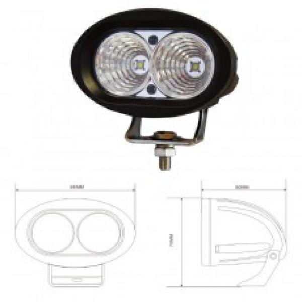 Arbeitsleuchte, 2 x LED A 12/24/48 Volt, 1 Stk.