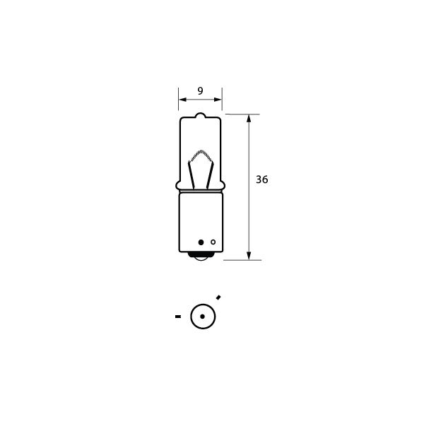 Bulb 24V 21W BAY9S OSP HALOGEN  Pk1