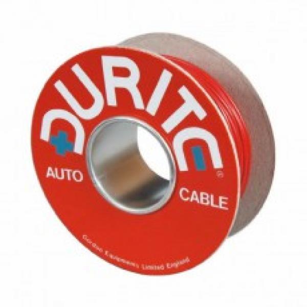 Cable Flat Twin Thin Wall  28/0.30mm Red/Black PVC 100M