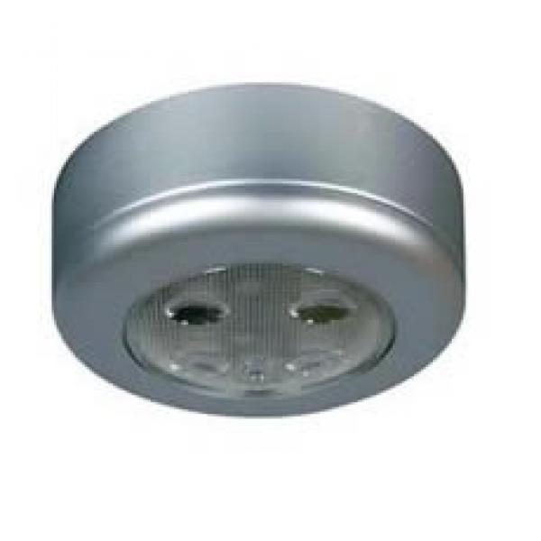 Deckenlampe silber, mit LED-Schalter 12/24 Volt, 1 Stk.