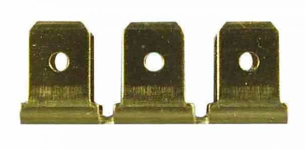 Erdungsflachstecker, 6 x 6,3 mm, 50 Stk.