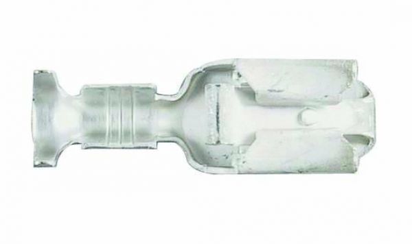 Flachsteckhülse, vibrationssicher, 6,3 mm, 50 Stk.