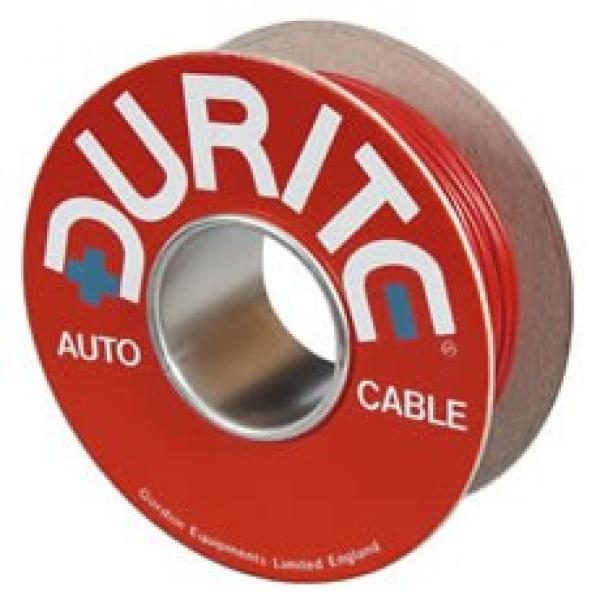 Kabel, Einzelader, dünnwandig, 80/0,4 mm, rot, PVC, 30 m