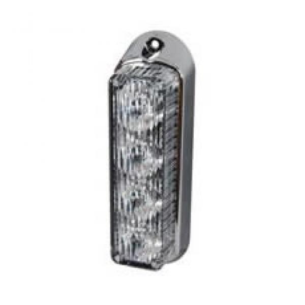 Lichtstarke LED-Warnleuchte, 4 x gelb, vertikal, 12/24 Volt, 1 Stk.