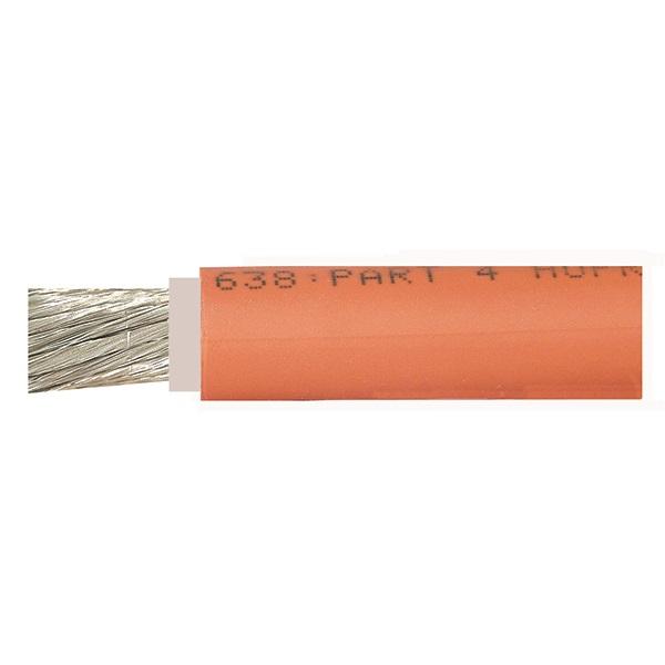 Schweißkabel, 1.107/0,2 mm, 35 mm, orange, Gummi, 10 m