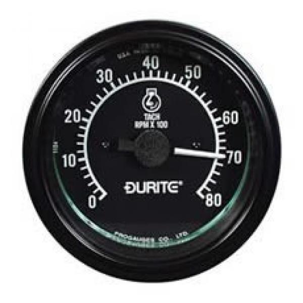 Tachometer mit Generatorabgriff, 0  8.000 U/min, 12/24 Volt, 1 Stk.